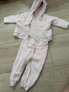 Gap baby Light Pink Knit Sweater set